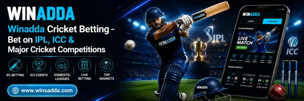 Winadda Cricket Betting – Bet on IPL, ICC & Major Cricket Competitions