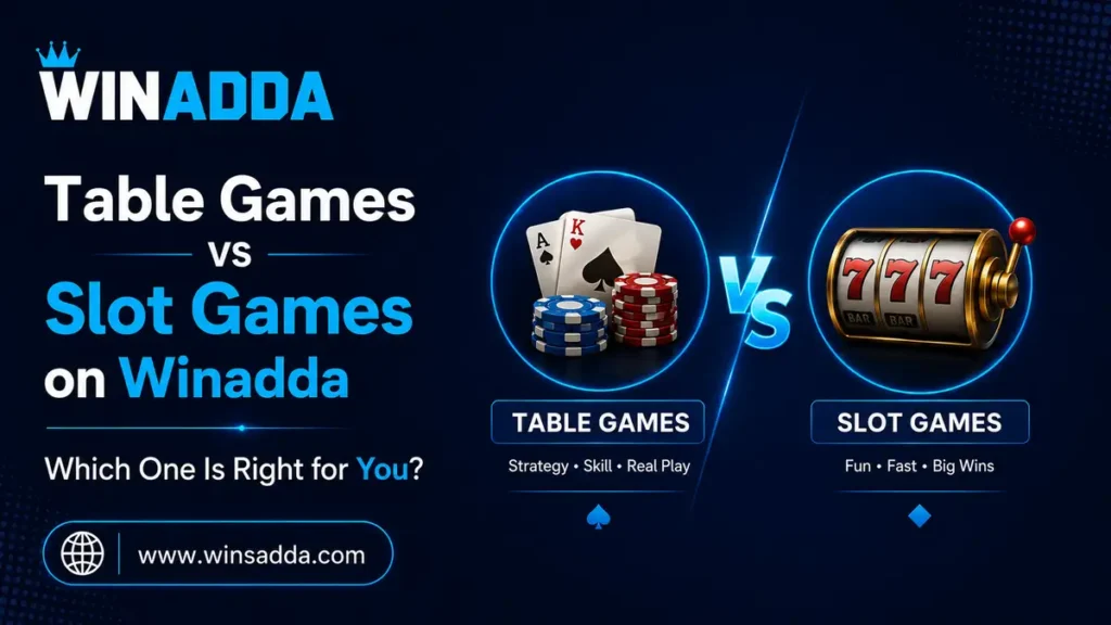 Table Games vs Slot Games on Winadda Which One Is Right for You